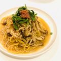 akiohi's cooksnap of when they made 鶏そぼろとしめじの和風パスタ♡梅肉添え.