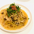 akiohi's cooksnap of when they made 鶏そぼろとしめじの和風パスタ♡梅肉添え.