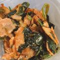 クックK0EAD7☆'s cooksnap of when they made 簡単！ほうれん草とベーコンの炒め物.