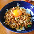❀akiko❀'s cooksnap of when they made 鶏そぼろで★ネギ鶏玉丼.