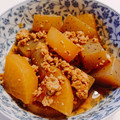 ★☆あきまり☆★'s cooksnap of when they made ☆大根とこんにゃくのそぼろ煮☆.