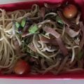 りんごⓒ's cooksnap of when they made ベーコン、きのこ、豆苗の和風パスタ.