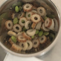 クックZ8J4H4☆'s cooksnap of when they made 茄子とちくわと枝豆の塩昆布マヨごま和え.