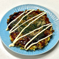 にきけん's cooksnap of when they made 残り物のたこ焼き粉と材料でお好み焼き♪.