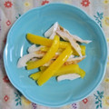 mmameco's cooksnap of when they made 蒲鉾と焼きパプリカの柚子胡椒和え.