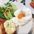 miwayon's cooksnap of when they made 流行りのふわふわ目玉焼き！.