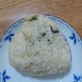 nyaoko♪'s cooksnap of when they made わさびと大葉の香る♪ しらすおにぎり♡.