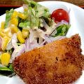 彩名ママ's cooksnap of when they made 残ったハムで☆簡単ハムカツ.