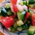 クマ田屋's cooksnap of when they made ウクライナの味？トマトときゅうりのサラダ.