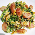 セイギママ☆'s cooksnap of when they made お弁当に♪ウインナーと豆苗の卵炒め♪.