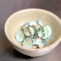 olive11's cooksnap of when they made きゅうりとちくわのマヨ和え.