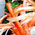 食は天なり's cooksnap of when they made 超簡単　ほうれん草カニかまポン酢和え.