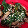 まな姫's cooksnap of when they made ホウレン草と椎茸の生姜じょうゆ和え.