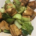 ぷろぺらんど's cooksnap of when they made チンゲン菜と厚揚げのピリ辛炒め.
