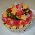 まりえmy's cooksnap of when they made バラちらし風 七夕ケーキ寿司.