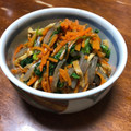 mito_sama's cooksnap of when they made 油揚げと蒟蒻のホウレン草の胡麻和え.