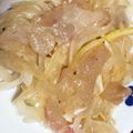 料理人RUNNER's cooksnap of when they made 鯛の昆布締めでカルパッチョ.