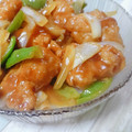 でぶた♡'s cooksnap of when they made 余った唐揚げで作った酢豚風あんかけ唐揚げ.