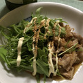 とら〜ず's cooksnap of when they made さっぱり♬豚肉と水菜のしょうがポン酢炒め.