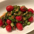 けんぴぃーまま's cooksnap of when they made オクラとミニトマトの梅入りサラダ.