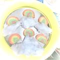 ゆりあんZ's cooksnap of when they made レインボークッキー♫.