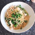 クックCA9LJ5☆'s cooksnap of when they made エビとほうれん草のアンチョビスパゲティー.