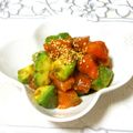 tennisnoah's cooksnap of when they made 簡単！激ウマ！サーモンとアボカド和え.