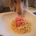 kaz2ie.TM.R.com's cooksnap of when they made トマトと大葉の冷製パスタ.