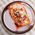 56ty45's cooksnap of when they made パン屋さんみたいな♡ツナコーントースト.