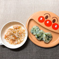 sAix59's cooksnap of when they made 離乳食☆白身魚とほうれん草とご飯のおやき.