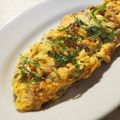 3life's cooksnap of when they made 大葉の香りが漂う、チーズ納豆オムレツ.