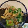 xMARILYNx's cooksnap of when they made オクラ☆納豆☆天かすの和え物♪♪.