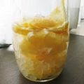 アマレット♪'s cooksnap of when they made シンプル夏みかん酒　飲みきり♪.