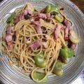 まっちゃの台所's cooksnap of when they made そら豆とベーコンのパスタ.