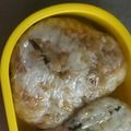 クックUL8OCM☆'s cooksnap of when they made 春キャベツとチーズのみそ焼きおにぎり.
