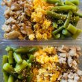 なゆひーママ's cooksnap of when they made 豚肉といんげんの三色丼.