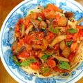 iguho's cooksnap of when they made トマト・ピーマン・なす☆冷製パスタ.
