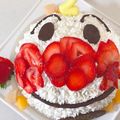 恋奈ママ♪'s cooksnap of when they made アンパンマン☆の立体ケーキ☆.