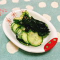 はるシェフ's cooksnap of when they made 我が家の酢の物＊定番キュウリとワカメ.