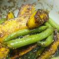 めそ。's cooksnap of when they made かぼちゃとインゲンでこってりオイマヨ♪.