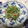 おはなすき's cooksnap of when they made きゅうりとしらすとカニカマのナムル.