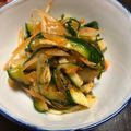 lili5963's cooksnap of when they made 塩らっきょとキムチのキュウリあえ.