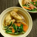 ジョングレ's cooksnap of when they made 簡単！もやし、ニラ、鶏肉のスープ.