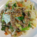 その日雨だけどね's cooksnap of when they made 中華風肉味噌そぼろあんの野菜炒め.