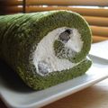 いぬ２０００２０００'s cooksnap of when they made ふわふわ♪黒豆&抹茶のロールケーキ.