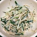 田舎のいなり's cooksnap of when they made 爽やかな辛み☆新生姜とカニカマのサラダ.