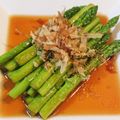 えぬわごん's cooksnap of when they made ☆グリーンアスパラのレモン焼き浸し☆.