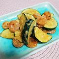 akn_17's cooksnap of when they made 絶品☆海老とズッキーニの醤油マヨ炒め.