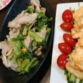 junmomoan♪'s cooksnap of when they made 油麦菜（ユーマーツァイ）と豚肉の炒めもの.