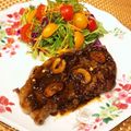 なつき☆ミ's cooksnap of when they made 簡単 ステーキ♪ 手作りステーキソースで.